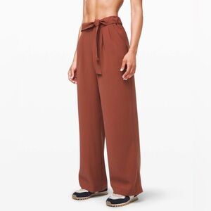 Lululemon Noir Pant Rustic Clay Wide Leg